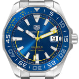  Shop Authentic Tag Heuer Aquaracer Caliber 5 Match Timer Shinji Kagawa Edition Blue Dial Silver Steel Strap Watch for Men - WAY201H.BA0927 - Luxxuri