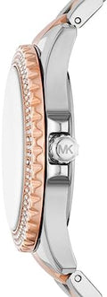  Shop Authentic Michael Kors Everest Three Hand Rose Gold Dial Two Tone Steel Strap Watch For Women - MK7402 - Luxxuri