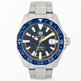  Shop Authentic Tag Heuer Aquaracer Caliber 5 Match Timer Shinji Kagawa Edition Blue Dial Silver Steel Strap Watch for Men - WAY201H.BA0927 - Luxxuri