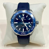  Shop Authentic Tag Heuer Aquaracer Quartz Blue Dial Blue Rubber Strap Watch for Men - WAY101C.FT6153 - Luxxuri
