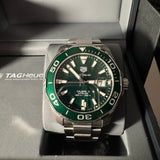  Shop Authentic Tag Heuer Aquaracer Green Dial Watch for Men - WAY201S.BA0927 - Luxxuri