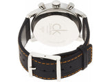  Shop Authentic Calvin Klein City Chronograph Black Dial Black Leather Strap Watch for Men - K2G271C1 - Luxxuri