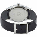  Shop Authentic Calvin Klein Minimal Diamonds Black Dial Black Leather Strap Watch for Men - K3M211CS - Luxxuri