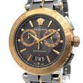  Shop Authentic Versace Aion Chronograph Black Dial Grey Steel Strap Watch for Men  - VBR050017 - Luxxuri