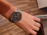  Shop Authentic Emporio Armani Team Italia Chronograph Black Dial Silver Steel Strap Watch For Men - AR5983 - Luxxuri