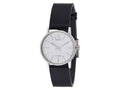 Shop Authentic Calvin Klein Post Minimal Silver Dial Black Leather Strap Watch for Men - K7622185 - Luxxuri