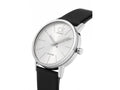  Shop Authentic Calvin Klein Post Minimal Silver Dial Black Leather Strap Watch for Men - K7622185 - Luxxuri