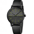  Shop Authentic Calvin Klein Boost Black Dial Black Leather Strap Watch for Men - K7Y214CL - Luxxuri
