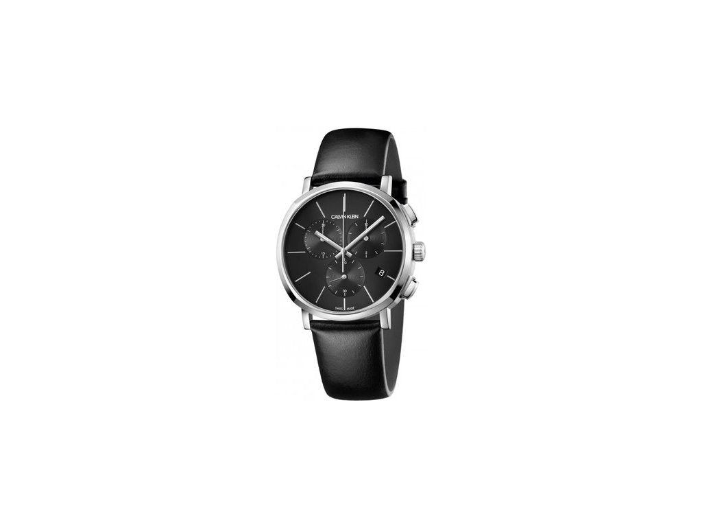  Shop Authentic Calvin Klein Posh Black Dial Black Leather Strap Watch for Men - K8Q371C1 - Luxxuri