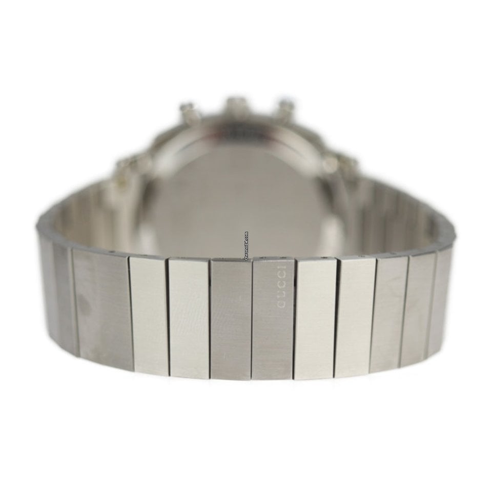  Shop Authentic Gucci Grip Collection Quartz Silver Dial Silver Steel Strap Watch For Men - YA157302 - Luxxuri