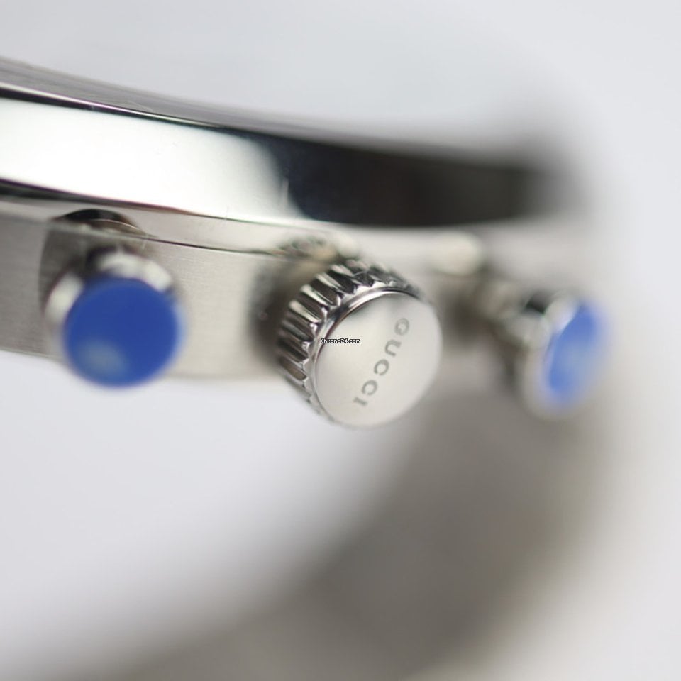  Shop Authentic Gucci Grip Collection Quartz Silver Dial Silver Steel Strap Watch For Men - YA157302 - Luxxuri