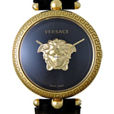  Shop Authentic Versace Palazzo Empire Black Dial Black Leather Strap Watch for Women - VCO020017 - Luxxuri