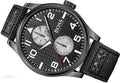 Shop Authentic Hugo Boss Aeroliner Chronograph Black Dial Black Leather Strap Watch For Men - 1513086 - Luxxuri
