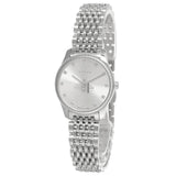  Shop Authentic Gucci G Timeless Quartz Silver Dial Silver Steel Strap Watch For Women - YA1265019 - Luxxuri
