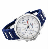  Shop Authentic Tommy Hilfiger Claudia White Dial Blue Steel Strap Watch for Women - 1781746 - Luxxuri