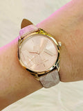  Shop Authentic Michael Kors Jaycie Quartz Gold Dial White Leather Strap Watch for Women - MK2861 - Luxxuri