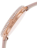  Shop Authentic Swarovski Crystal Frost White Dial Pink Leather Strap Watch for Women - 5519223 - Luxxuri
