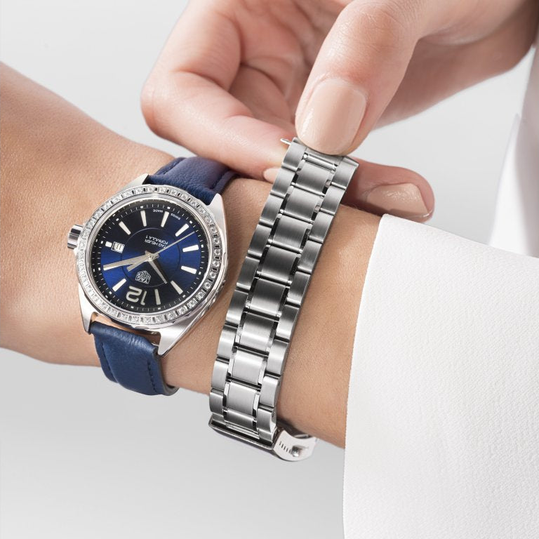  Shop Authentic Tag Heuer Formula 1 Quartz Diamonds Blue Dial Silver Steel Strap Watch for Women - WBJ1316.BA0666 - Luxxuri