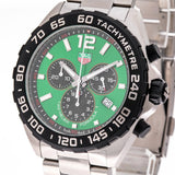  Shop Authentic Tag Heuer Formula 1  Chronograph Green Dial Silver Steel Strap Watch for Men - CAZ101AP.BA0842 - Luxxuri