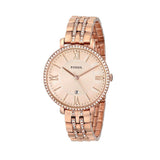  Shop Authentic Fossil Jacqueline Rose Gold Dial Rose Gold Steel Strap Watch for Women - ES3546 - Luxxuri