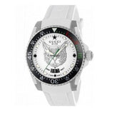  Shop Authentic Gucci Dive Tiger White Dial White Rubber Strap Watch For Men - YA136329 - Luxxuri