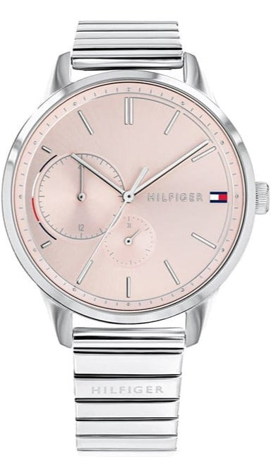  Shop Authentic Tommy Hilfiger Brooke Pink Dial Silver Steel Strap Watch for Women - 1782020 - Luxxuri
