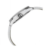  Shop Authentic Guess Mini Triangle Quartz Diamonds Silver Dial White Leather Strap Watch For Women - W65006L1 - Luxxuri