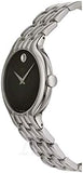  Shop Authentic Movado Classic Quartz Black Dial Silver Steel Strap Watch for Men - 0606337 - Luxxuri