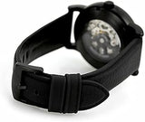  Shop Authentic Emporio Armani Meccanico Quartz Black Dial Black Leather Strap Watch For Men - AR60032 - Luxxuri