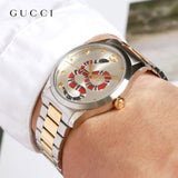  Shop Authentic Gucci G Timeless Quartz Silver Dial Silver Steel Strap Watch For Women - YA1264075 - Luxxuri