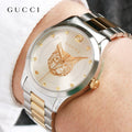  Shop Authentic Gucci G Timeless Silver Dial Two Tone Steel Strap Watch For Women - YA1264074 - Luxxuri