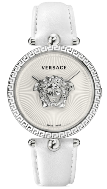  Shop Authentic Versace Palazzo Empire White Dial White Leather Strap Watch for Women - VCO010017 - Luxxuri