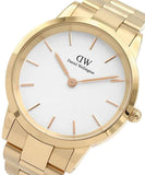  Shop Authentic Daniel Wellington Iconic Link White Dial Gold Steel Strap Watch For Men - DW00100343 - Luxxuri