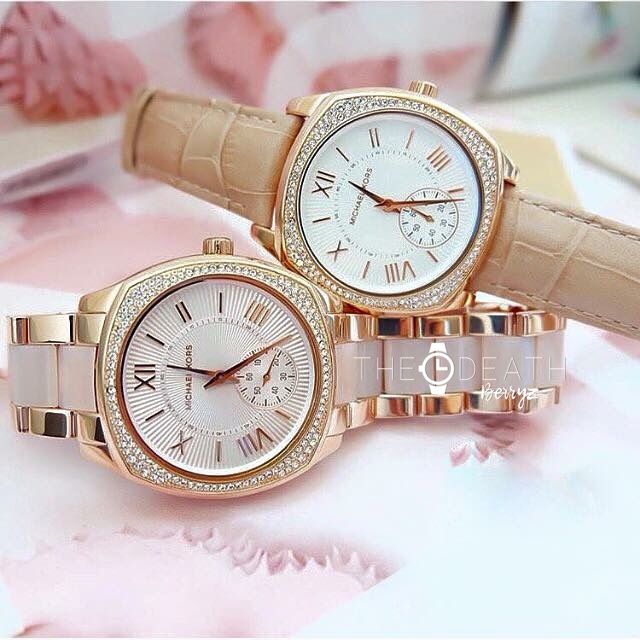  Shop Authentic Michael Kors Bryn Rose Gold Dial Two Tone Steel Strap Watch for Women - MK6135 - Luxxuri