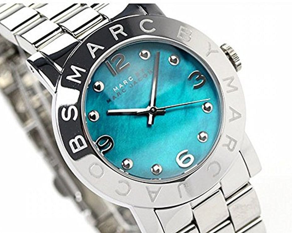  Shop Authentic Marc Jacobs Amy Blue Dial Silver Steel Strap Watch for Women - MBM3272 - Luxxuri
