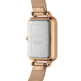  Shop Authentic Daniel Wellington Quadro Pressed Melrose White Dial Rose Gold Mesh Strap Watch For Women - DW00100465 - Luxxuri