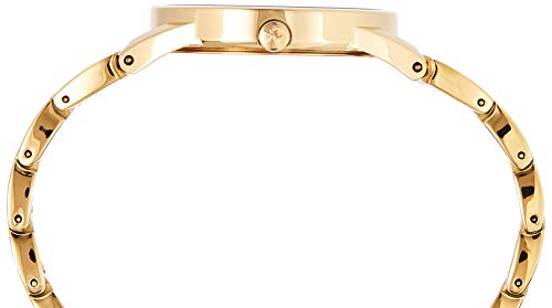  Shop Authentic Calvin Klein Stately Silver Dial Gold Steel Strap Watch for Women - K3G23526 - Luxxuri