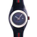  Shop Authentic Gucci Sync Quartz Black Dial Black Rubber Strap Watch For Men - YA137301 - Luxxuri