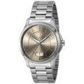  Shop Authentic Gucci G Timeless Automatic Brown Dial Silver Steel Strap Watch For Women - YA126431A - Luxxuri