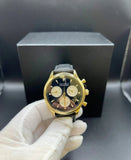  Shop Authentic Movado Heritage Chronograph Calendoplan Blue Dial Black Leather Strap Watch for Men - 3650006 - Luxxuri