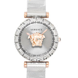  Shop Authentic Versace Palazzo Empire Silver Dial Silver Mesh Bracelet Watch for Women - VEDV00419 - Luxxuri