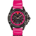  Shop Authentic Versace Icon Active Chronograph Quartz Black Dial Pink Rubber Strap Watch For Men - VEZ700221 - Luxxuri