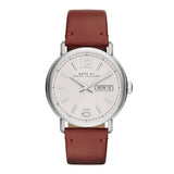  Shop Authentic Marc Jacobs Fergus White Dial Brown Leather Strap Watch for Men - MBM5080 - Luxxuri
