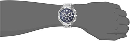  Shop Authentic Versace Dylos Chronograph Blue Dial Silver Steel Strap Watch for Men - VQC090016 - Luxxuri