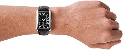  Shop Authentic Emporio Armani Classic Analog Black Dial Black Leather Strap Strap Watch For Men - AR1604 - Luxxuri