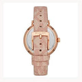  Shop Authentic Michael Kors Jayne Three Hand Rose Gold Dial Pink Leather Strap Watch For Women - MK7130 - Luxxuri