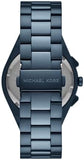  Shop Authentic Michael Kors Lennox Chronograph Blue Dial Blue Steel Strap Watch For Women - MK9147 - Luxxuri