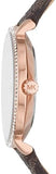  Shop Authentic Michael Kors Pyper Quartz Silver Dial Brown Leather Strap Watch for Women - MK1036 - Luxxuri