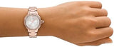  Shop Authentic Emporio Armani Mia Three Hand Crystals Silver Dial Rose Gold Steel Strap Watch For Women - AR11633 - Luxxuri