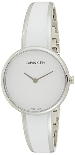  Shop Authentic Calvin Klein Seduce White Dial Two Tone Steel Strap Watch for Women - K4E2N116 - Luxxuri